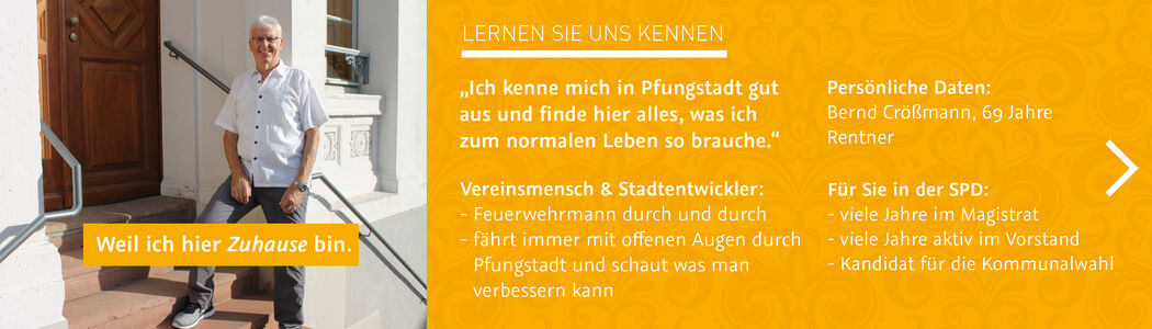 Bernd Crößmann Vereinsmensch Feuerwehrfan Stadtentwickler Magistrat Kandidat Vorstand