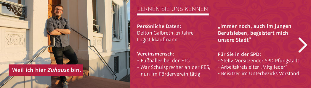 Delton Galbreth Kandidat Listenplatz 5 Schulsprecher Vereine Fußballer